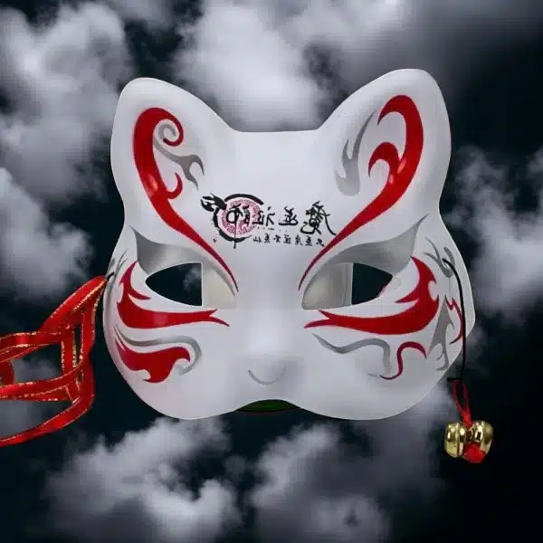 Demi-Masque-Kabuki-Renard-Masque-japonais