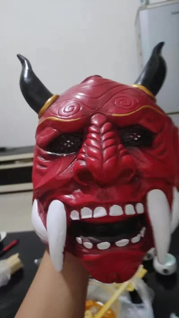 Masque Japonais Oni Rouge – Image 2