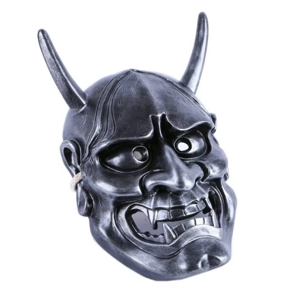 Masque Oni Antique Argent – Image 2