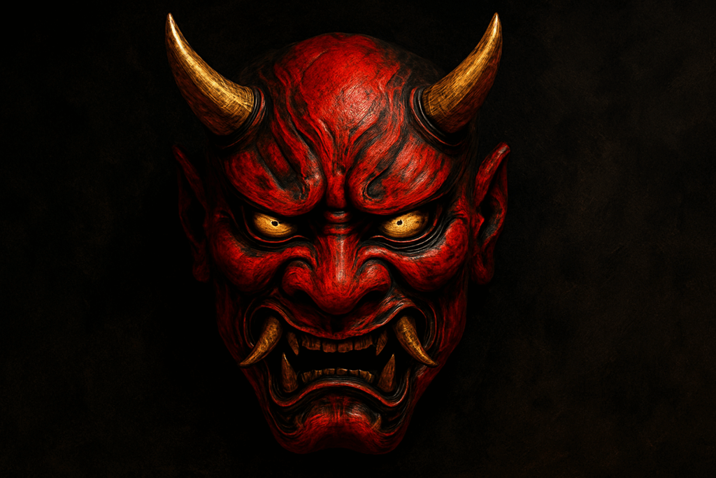 masque oni ogre japonais