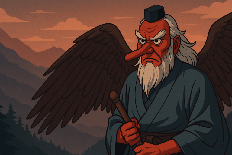 Tengu Japonais : Maîtres des Montagnes et Gardiens des Secrets - masque ...