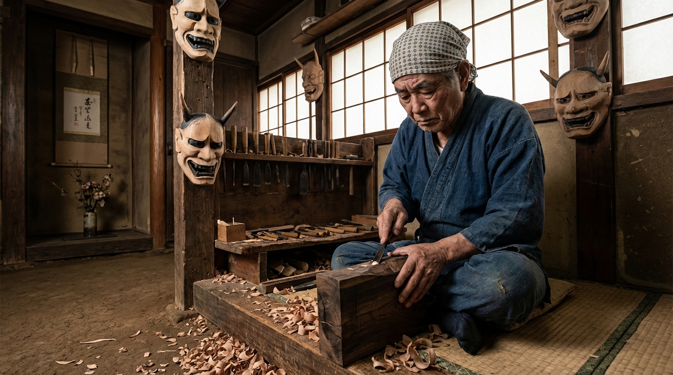 découvrez les techniques traditionnelles et les matériaux utilisés pour fabriquer le masque hannya à l’époque féodale, symbole puissant du théâtre nô japonais.