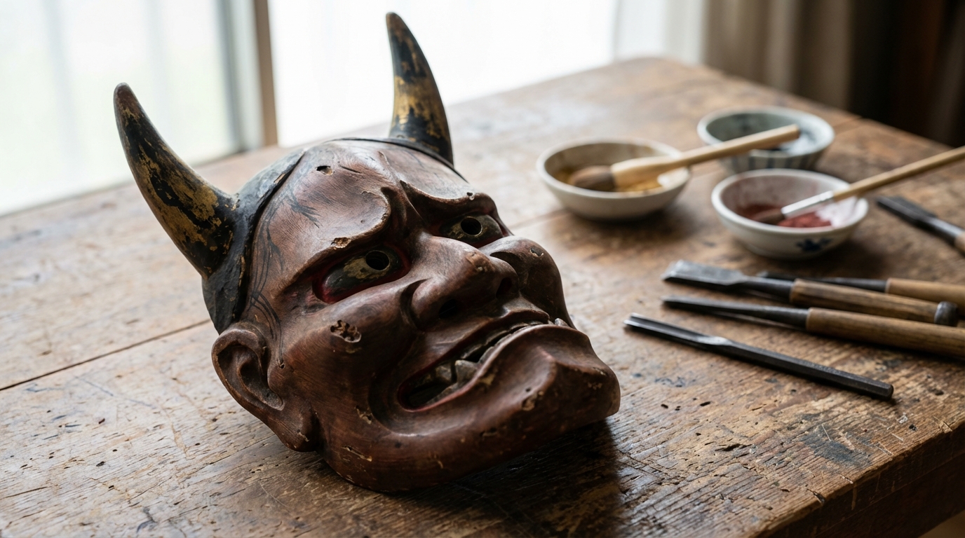 découvrez comment identifier un vrai masque hannya artisanal grâce à nos conseils d'experts pour reconnaître l'authenticité et la qualité des masques traditionnels japonais.