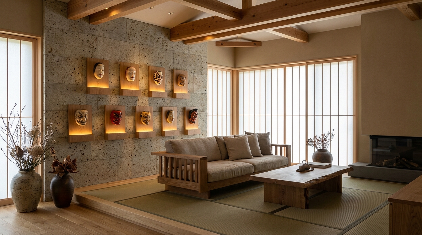 découvrez comment intégrer l'art traditionnel des masques nippons pour sublimer votre décoration intérieure avec une touche d'authenticité et d'élégance japonaise.