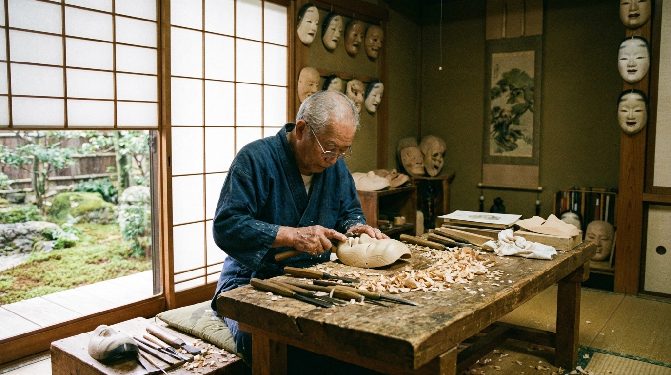 découvrez les techniques ancestrales utilisées pour fabriquer les masques traditionnels japonais, un art riche en histoire et en symbolisme.